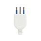 Enchufe Macho Vertical Blanco Philco 2P+T 79304 2500w - Miniatura 1