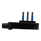 Enchufe macho horizontal 2P + Tierra Philco negro  - Miniatura 2