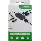 HUB USB-C 5 puertos (2 HDMI + 1 VGA + 1 USB-C PD 60W + 1 USB 3.0) 3