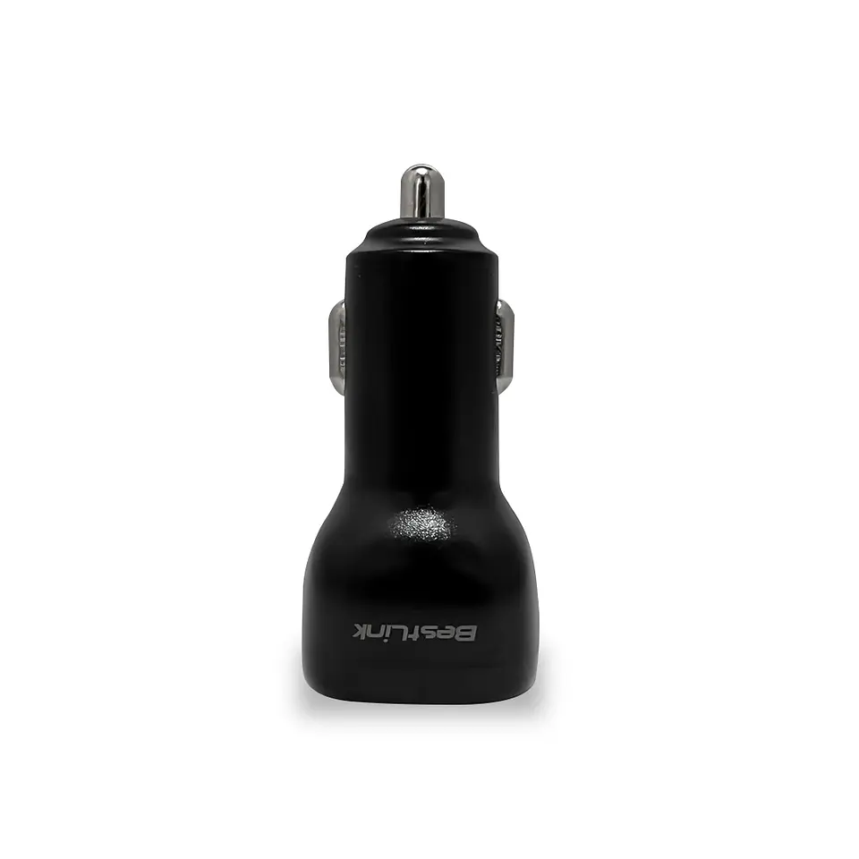 Cargador de auto QC+PD20W c/cable USB C color negro 3