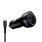 Cargador de auto QC+PD20W c/cable USB C color negro - Miniatura 1