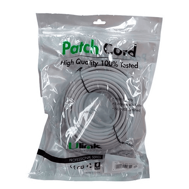 25M Cable De Red Cat6e Armado conector RJ45 2