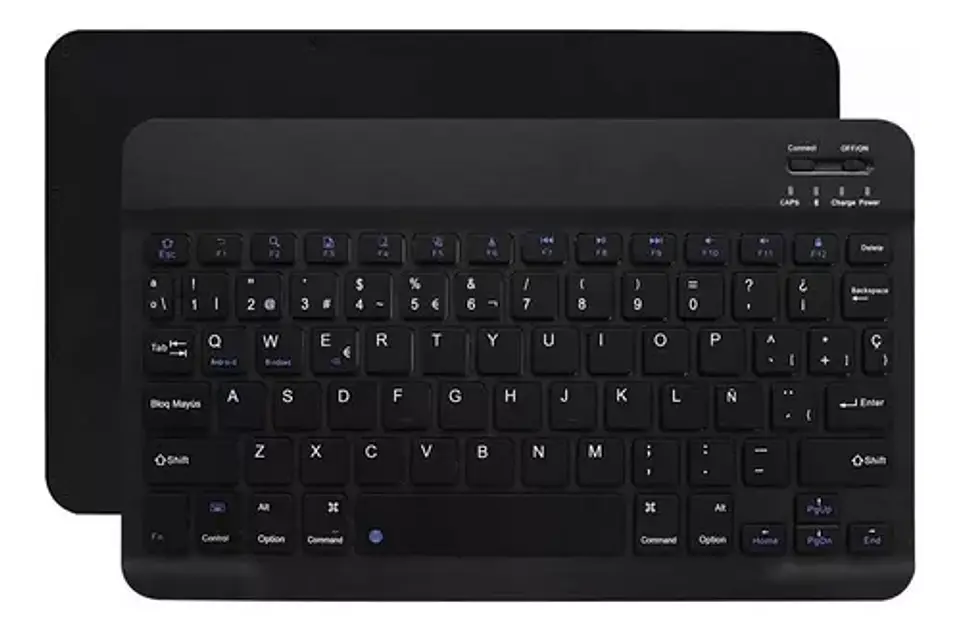 Teclado con mouse bluetooth recargable Negro 3