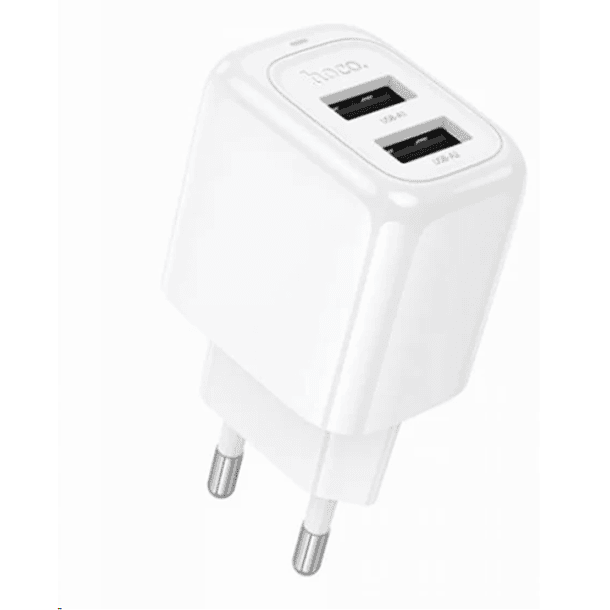 Cargador HOCO CS51A sin cable blanco doble 