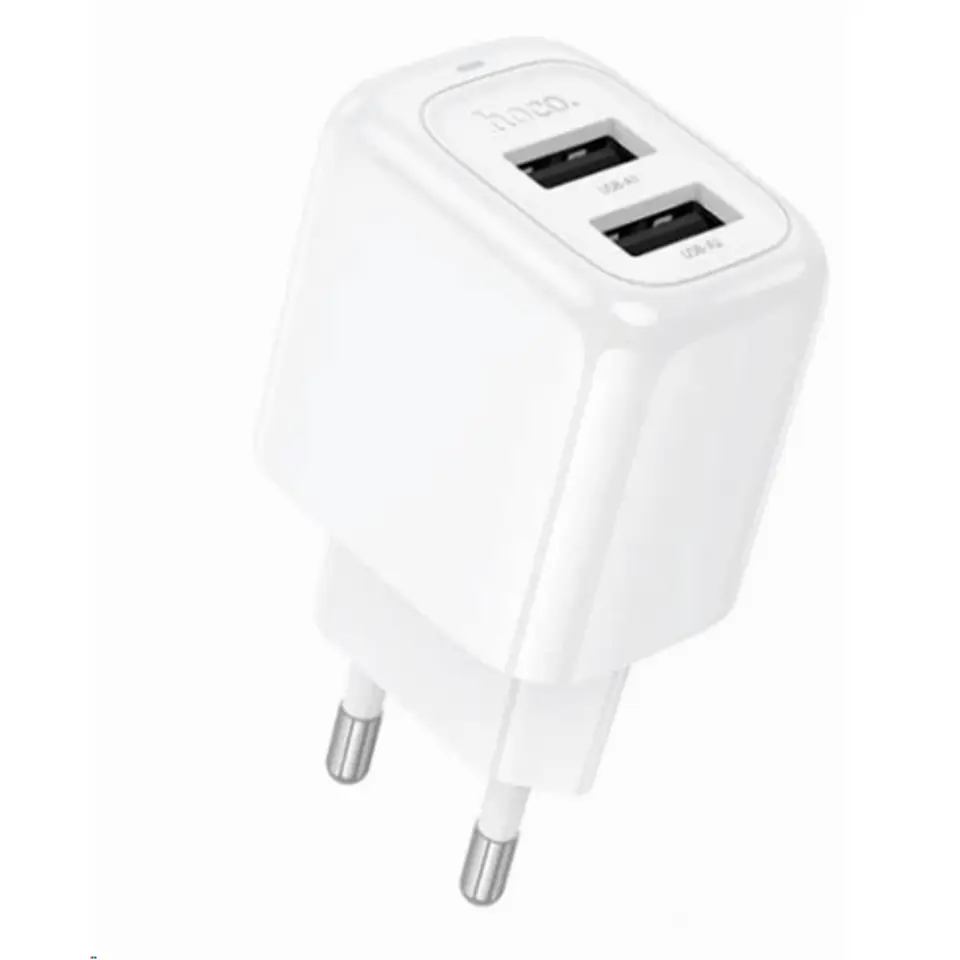 Cargador HOCO CS51A sin cable blanco doble  1
