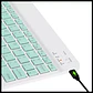 Teclado con mouse bluetooth recargable verde Agua - Miniatura 4