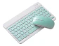 Teclado con mouse bluetooth recargable verde Agua - Miniatura 2