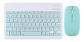 Teclado con mouse bluetooth recargable verde Agua - Miniatura 1