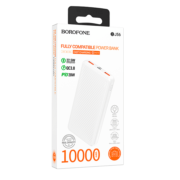Bateria portatil J56 10000MAH borofone  2