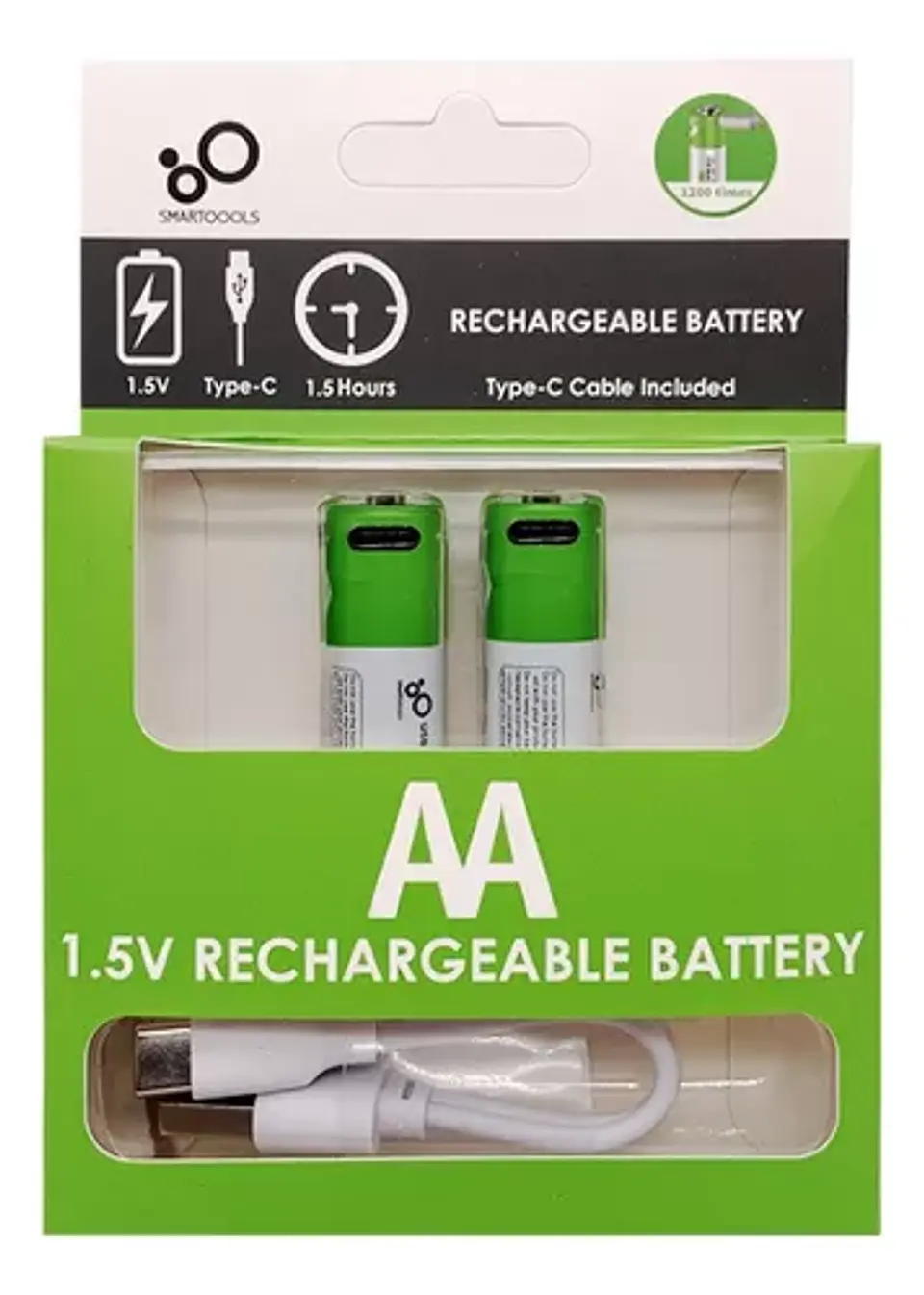 Pila AA recargable tipo C 2 unidades  1
