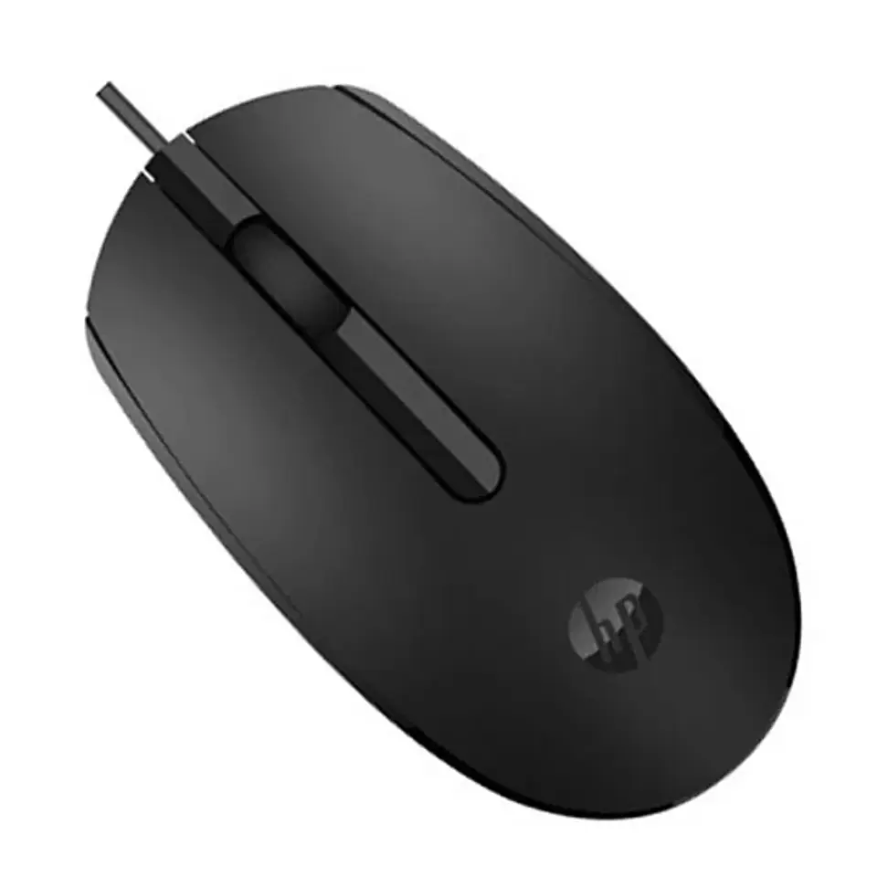 Mouse optico con cable HP M10 negro  2