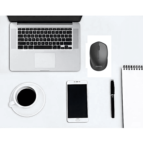 Mouse Philips ergonómico inalámbrico 2.4g m344  4