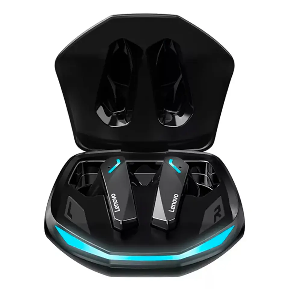 Audifonos inalambricos BT lenovo GM2 PRO negro  2