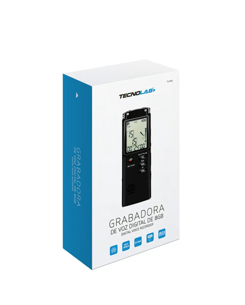 Grabadora de voz digital de 8GB Tecnolab  3