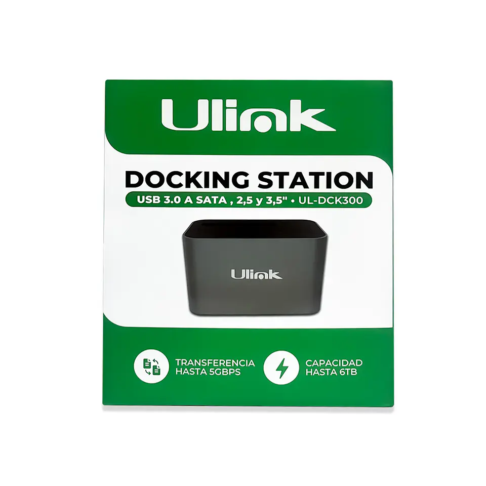 DOCKING STATION USB 3.0 para disco SATA 2.5 Y 3.5 4