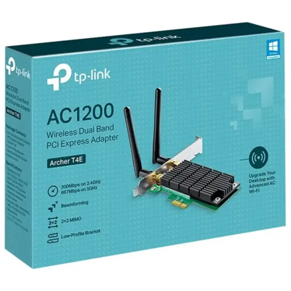Adaptador de RED PCI Express dual band AC1200 ARCHER T4E  3