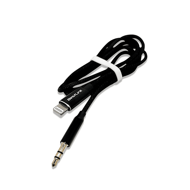 Cable de audio Jack 3.5 a lightning 1 MT  3