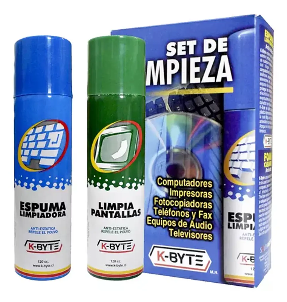 KIT de limpieza PC SET BYTE ESPUMA  2