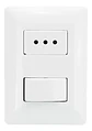 Interruptor para muro combinado 250v 10a  - Miniatura 1
