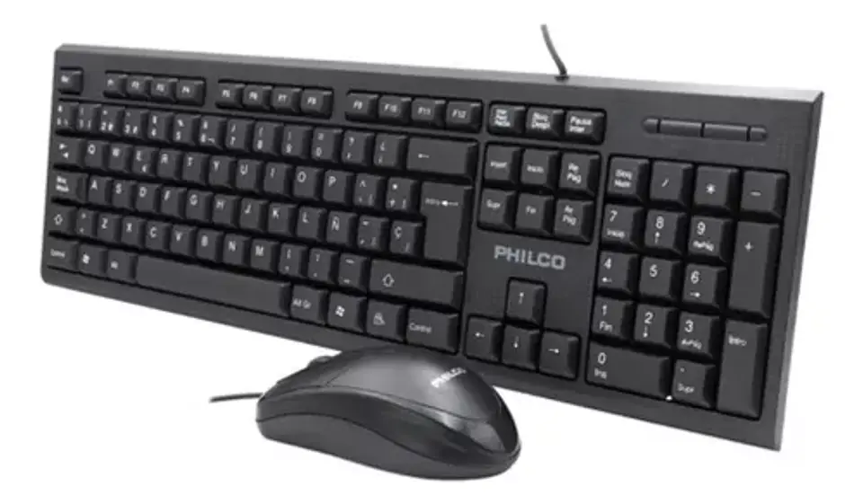 KIT teclado + mouse philco K4500 con cable  1