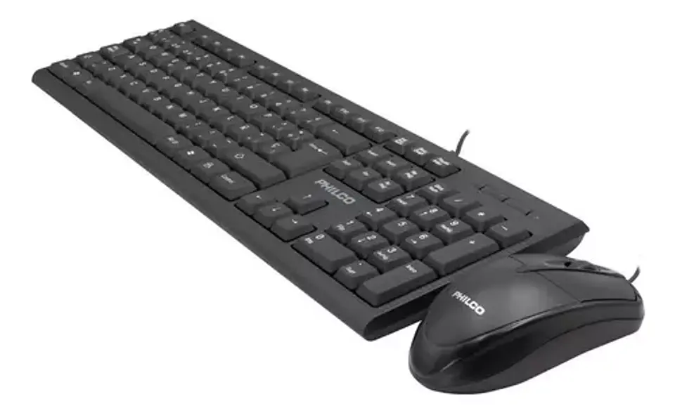 KIT teclado + mouse philco K4500 con cable  2