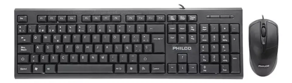 KIT teclado + mouse philco K4500 con cable  4