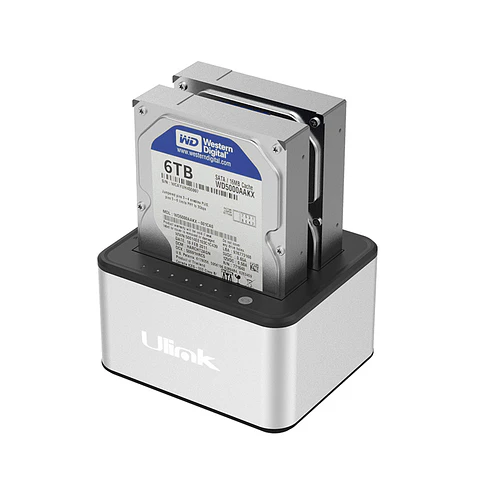 DOCKING STATION USB 3.0 para disco SATA 2.5 Y 3.5 función de clonado