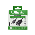 Adaptador USB A SERIAL DB9 + DB25 1.5M ULINK  3