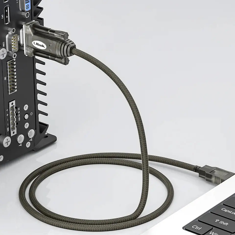 Adaptador USB A SERIAL DB9 + DB25 1.5M ULINK  2