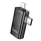 Adaptador HOCO UA36E 2 en 1 Lightning - tipo C macho a USB  - Miniatura 2