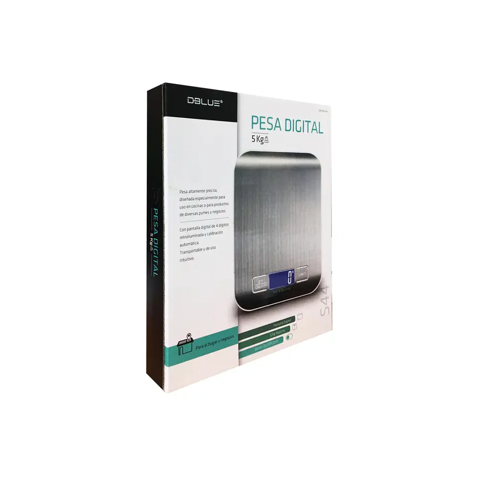 Pesa de Cocina Digital 5kg Acero Inoxidable Dblue 3