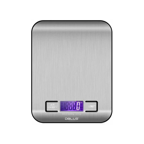 Pesa de Cocina Digital 5kg Acero Inoxidable Dblue