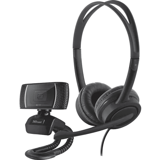 SET de oficina 2 en 1 camara + audifonos TRUST  1