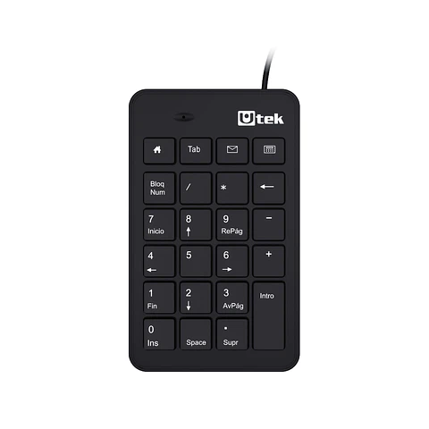 Teclado numérico USB multimedia 23 botones UTEK