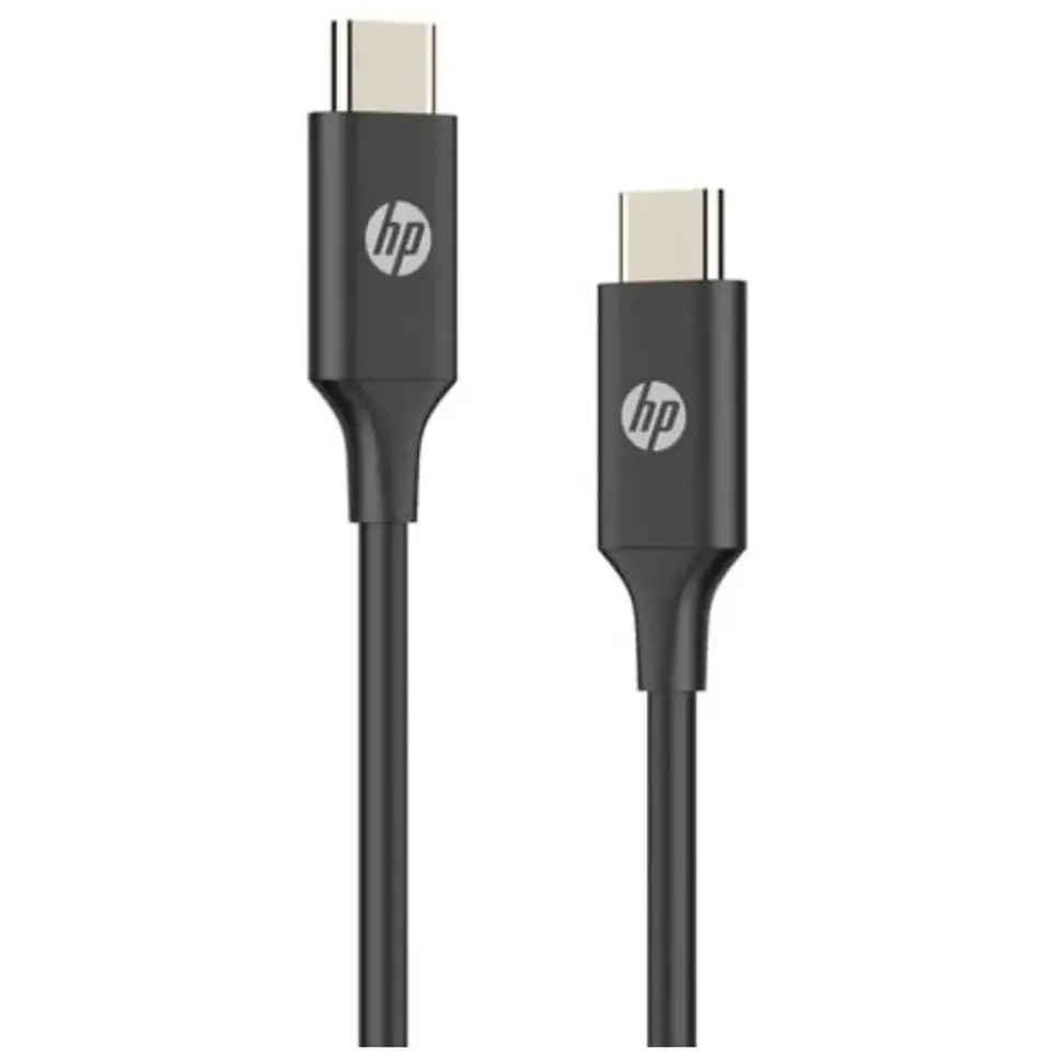 Cable de carga y datos USB-C A USB-C 60W NEGRO 1 MTS HP  1