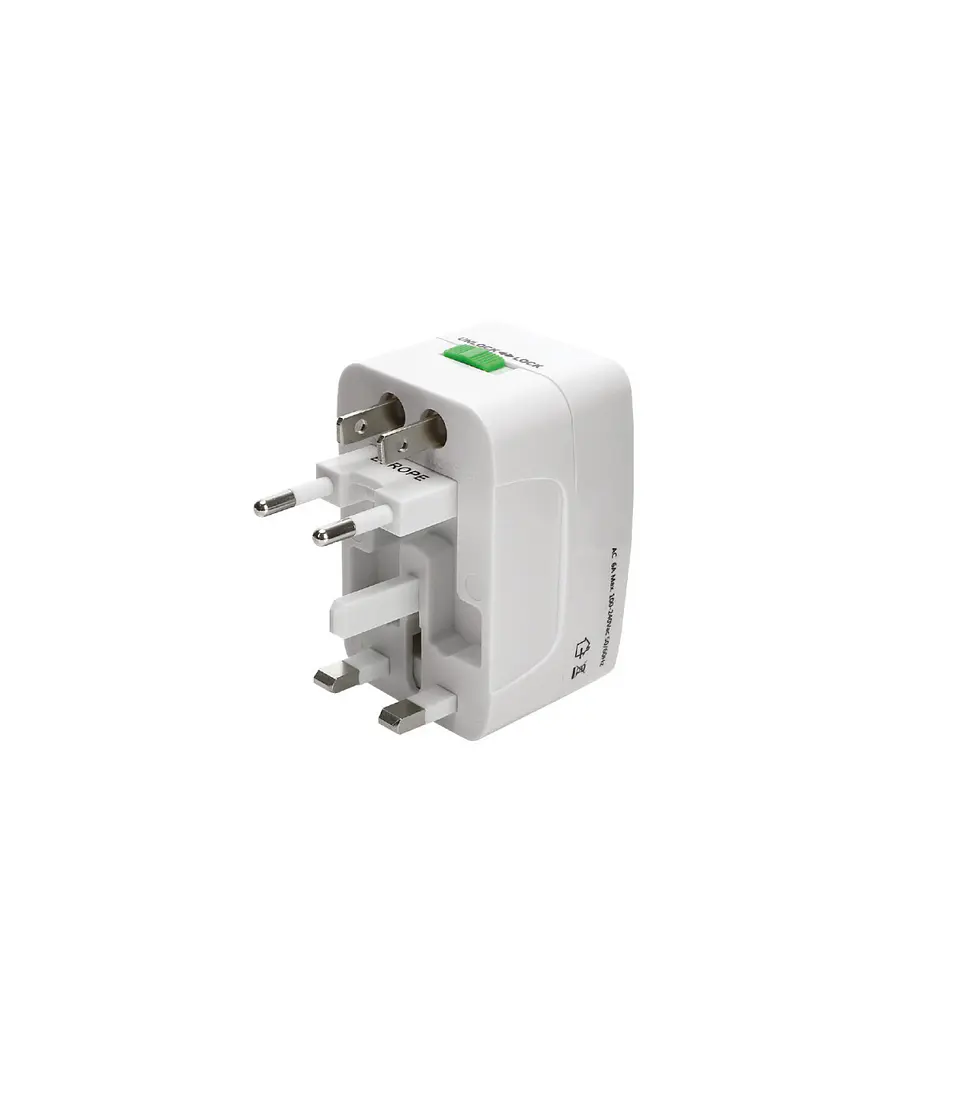 Adaptador de viaje universal 110v-240v  1