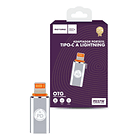Adaptador portatil TIPO-C A LIGTNING GRIS  1