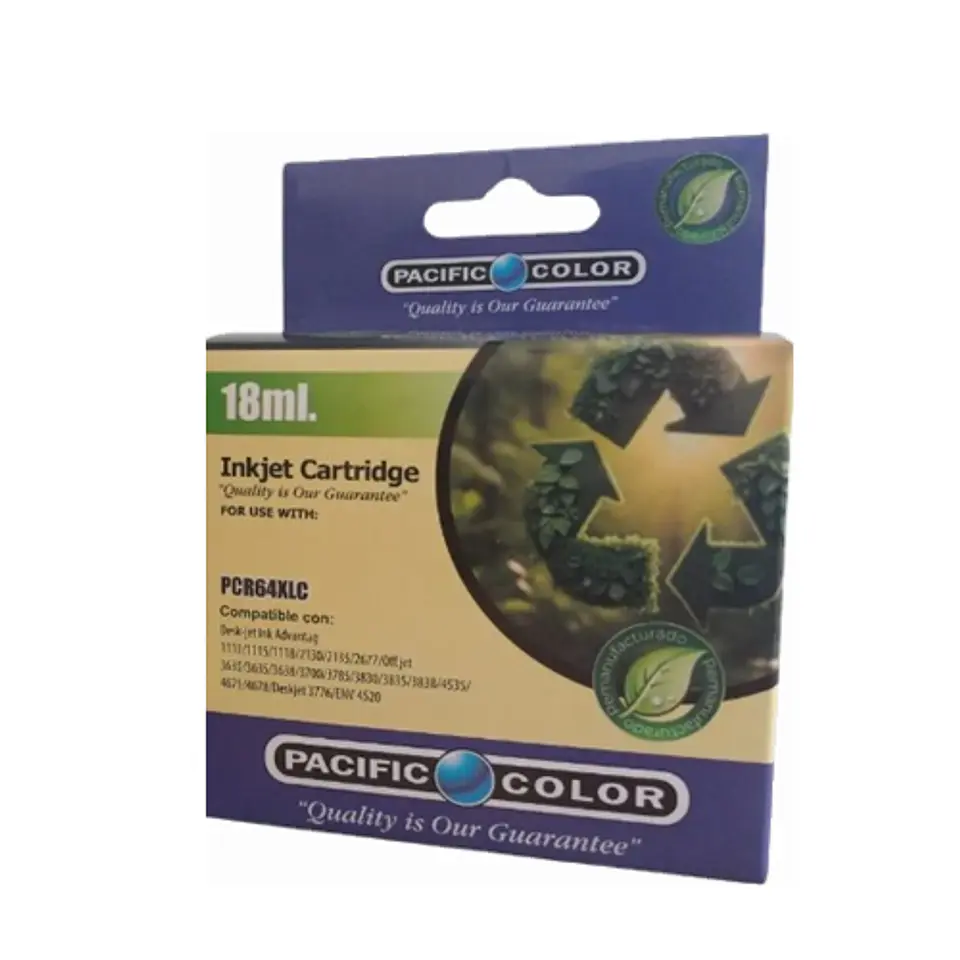 Tinta impresoras HP 664XL 18ML COLOR pacific color 1