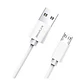 Cable de carga y datos MICRO USB 2.4A BLANCO 1 MTS  - Miniatura 1