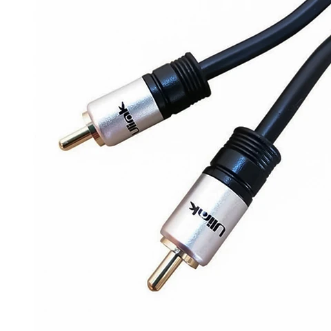 Cable de audio coaxial RCA a RCA de 1.8 MTS