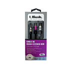 Cable de audio 3,5 a 2 RCA de 1.8 MTS 3