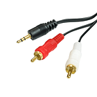 Cable de audio Jack 3.5 a RCA 3 MTS 1