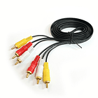 Cable de audio RCA 3 a 3 M-M 1.8 MTS 2