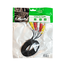 Cable de audio RCA 3 a 3 M-M 1.8 MTS 3