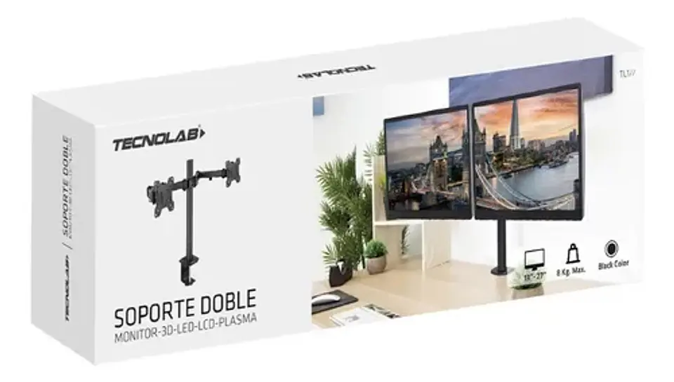 Soporte Monitor Doble Brazo De 13 A 27 Pulgadas TL177 2
