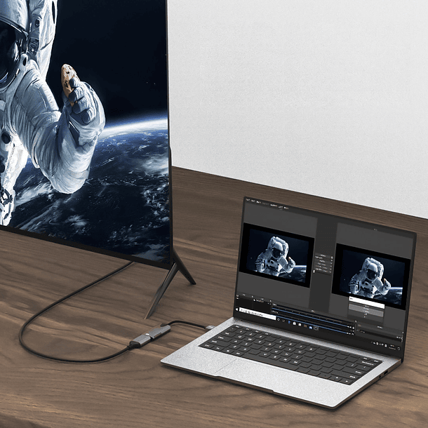 Tarjeta capturadora de video HDMI 4K a DUAL USB-C y USB 3