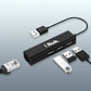 HUB USB 4 puetos (1 RJ45 10/100/ Mbps + 3 USB 2.0) - Miniatura 2