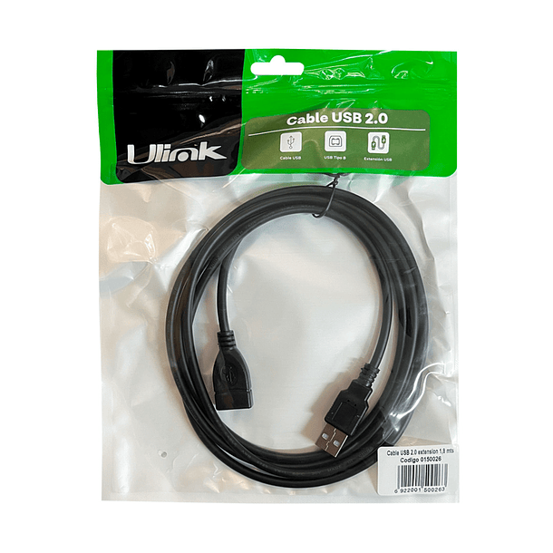 Cable USB 2.0 extensión 1,8 MT 3