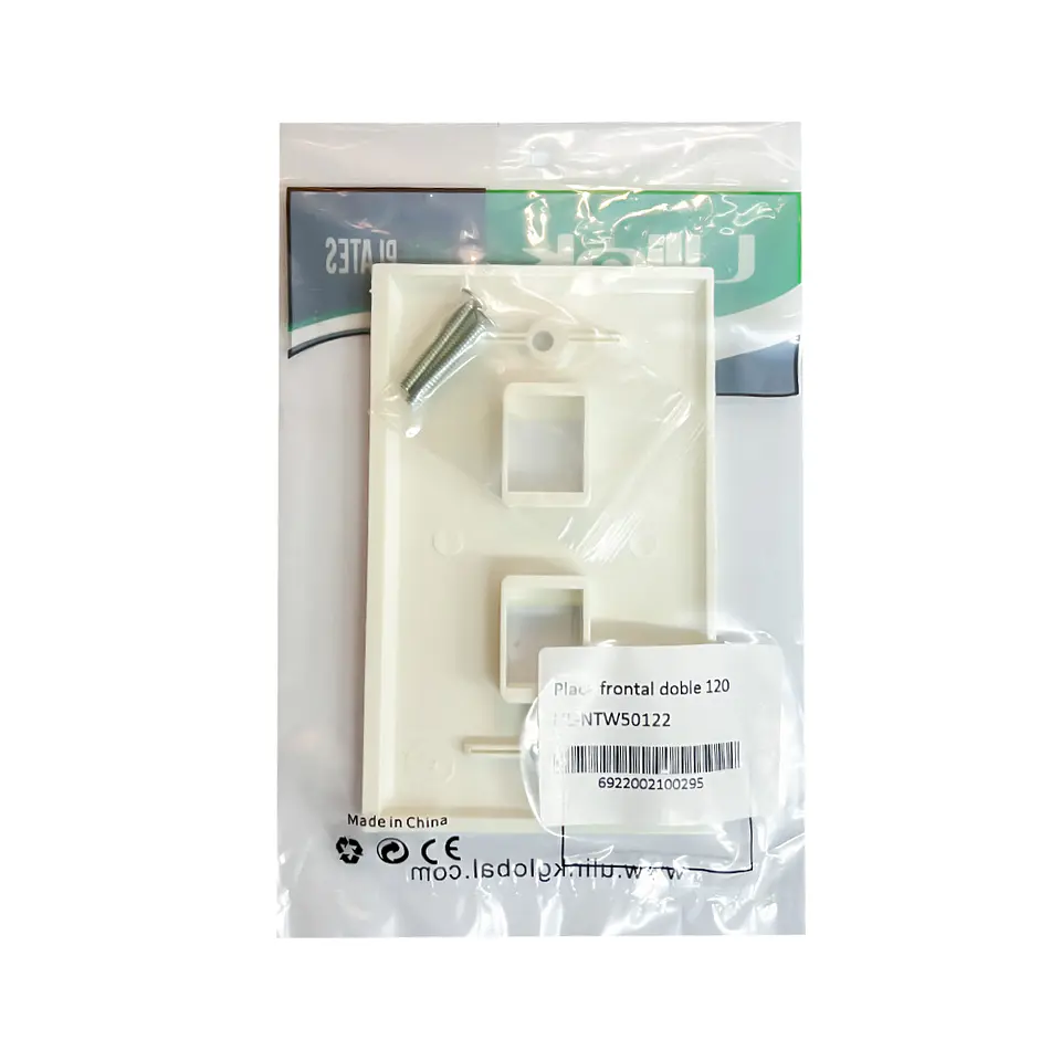 Placa frontal tipo 120 Pared Doble 3