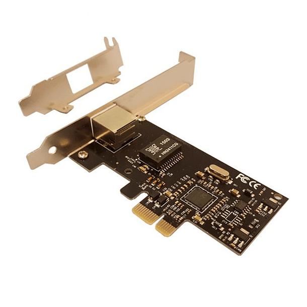 Tarjeta PCI express 10/100/1000 Mbps con bracket low profile adicional 3